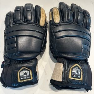 Hestra size 10 mens leather snow gloves